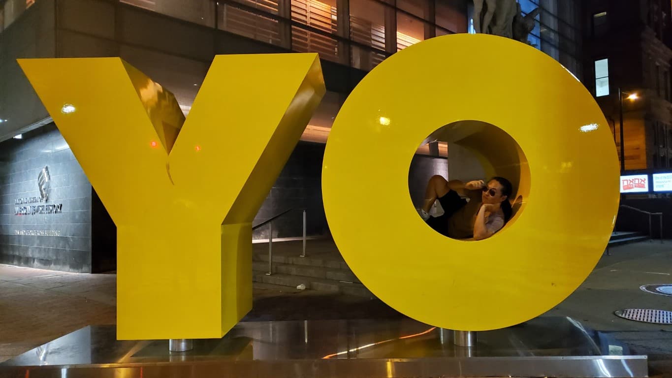 me sitting inside the Philadelphia YO